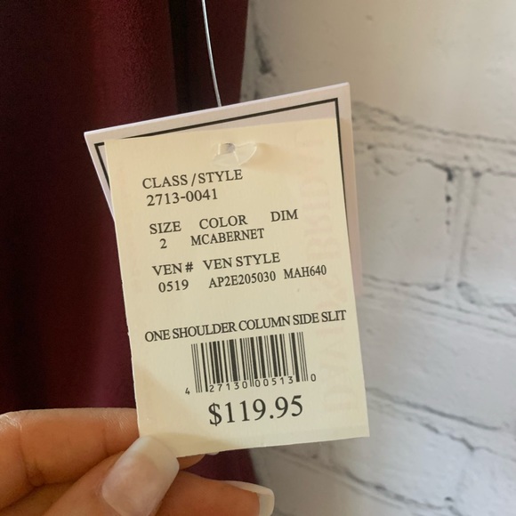 Merlot long dress - Picture 7 of 9